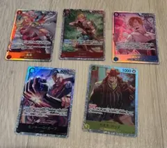 ワンピース カードゲーム 神速の拳　ＳＲ　5枚セット