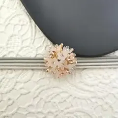 帯留め 桜色の小さなブーケ 一粒帯留め 桜 春