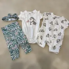h&m ベビー　ロンパース　セット