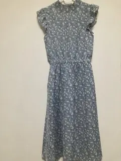 【NICE CLAUP】花柄　ノースリーブワンピース 　夏