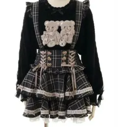 LIZLISA♥はしごリボンチェックティアー ドスカパン