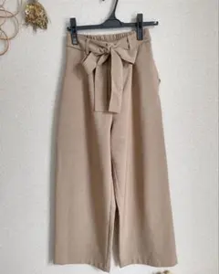 Discoat ディスコート　ワイドパンツ リボン付き