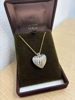 【JAL限定未使用】パール ハートペンダント 14K ネックレス　ゴールド JAL限定未使用】パール ハートペンダント 14K ネックレス ゴールド