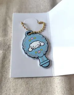 サンリオ　ぷちミラーラバーキーホルダー　シナモン/キティ