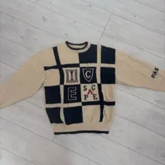 PIASPORTS ニット セーター ベージュ ブラックのサムネイル