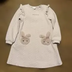 【メゾピアノ】 薄いピンク ワンピース 120cm