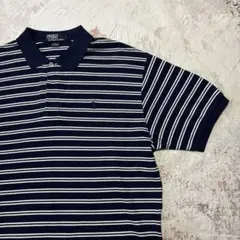 90's Ralph ラルフローレン ボーダー ポロシャツ ポニー L