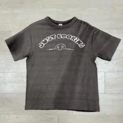 ウエアハウス WAREHOUSE Tシャツ フロッキープリント スミクロ M 