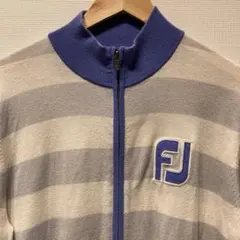 フットジョイ　ボーダー　長袖セーター