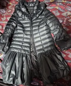 黒ロングダウンコート