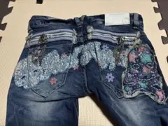 RED PEPPER♥︎スカルデニムジーンズ26
