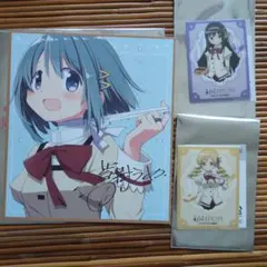 まどマギ 色紙　プリントシール　魔法少女まどか☆マギカ 入場特典 美樹さやか