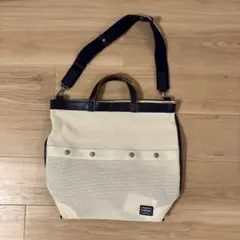 PORTER メッシュトートバッグ ベージュ