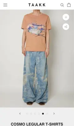 TAAKK COSMO LEGULAR T-SHIRTS オレンジのサムネイル