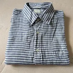 バックナンバーストライプ コットン シャツ/Ｌ/バックナンバートップス