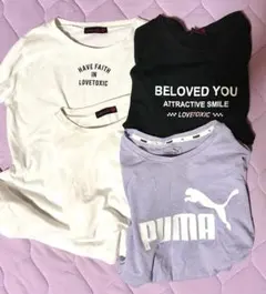 Tシャツ ４枚セット！　LOVETOXIC　PUMA　150〜160cmのサムネイル