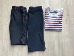 ミキハウス　ズボン2枚　Ｔシャツ１枚　80cm