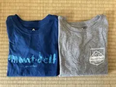 美品★モンベル★長袖Tシャツ2枚120cm 長袖カットソー
