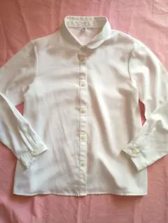 ユニクロ　丸襟ブラウス　130　ホワイト 卒園式　入学式　フォーマル