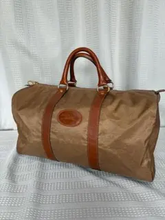 Mulberry マルベリー ボストンバッグ PVC レザー ブラウン 大容量