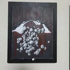 ♡丸キャンバス♡アクリル画♡一点物 - メルカリ