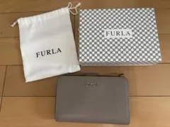 【りんご様専用】FURLA 二つ折り財布 グレー 箱付き