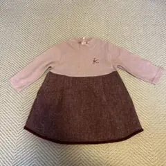 【70-80】KUMIKYOKUワンピース　ベビー　キッズ　発表会　かわいい　冬