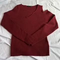 INGNI 肩出し 肌見せ リブニット