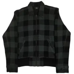 希少 RRL インディゴブロックチェックジャケット ブルゾン
