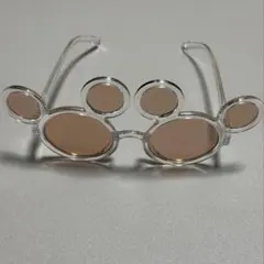 ディズニー サングラス ミッキー 茶色 透明