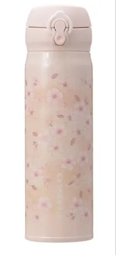 SAKURA2026ハンディーステンレスボトルピンクベージュ500ml