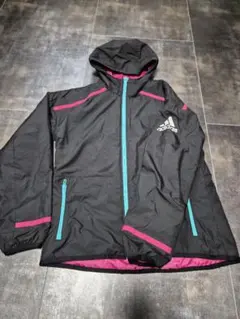 adidas ジャケット パンツセット 黒/ピンク