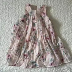 H&M 花柄ノースリーブワンピース 90/92