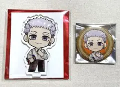 東京リベンジャーズ プリンセスカフェ アクスタ 缶バッジ 三ツ谷隆 2点セット