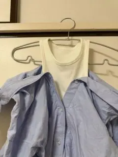 alexanderwang.t ブルーシャツ レイヤード
