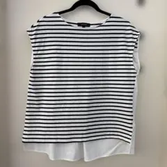 UNTITLED ストライプ ノースリーブ トップス サイズ2