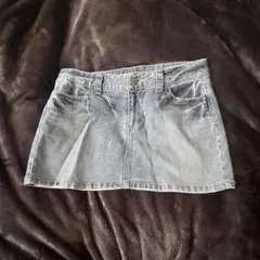 デニムミニスカート ライトブルー