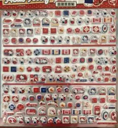 海外限定ハローキティ 立体シールセット ぷくぷくシール　2枚セット　可愛いシール