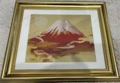 春の富士山 油絵F6号未使用木製高級額縁ガラス入り保田三友紀の作品