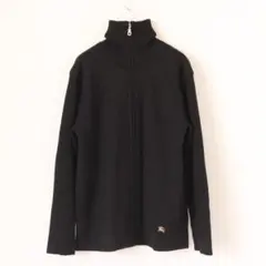 BURBERRY BLACK LABEL ドライバーズニット M キルティング