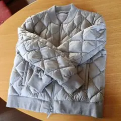 ぴよこ様専用　UNIQLOウルトラライトダウングレーMA1タイプ 　サイズL