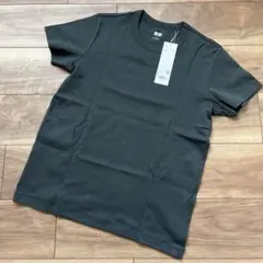 ユニクロ　クルーネックT ダークグリーン　L タグ付新品