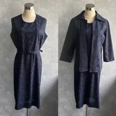 古着　ヴィンテージ 刺繍　総柄ワンピースused ビンテージ　希少　昭和レトロ