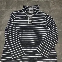 ハイネックカットソー 古着　ストライプ　ヴィンテージ　f107