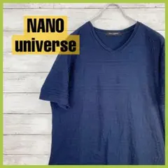 nano UNIVERSE ナノユニバース　Tシャツ　カットソー　幾何学模様