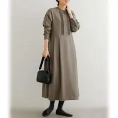 URBAN RESEARCH DOORS フロントピンタック切替 ワンピース