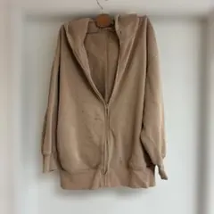 GU 베이지 지퍼 파커 XL 사이즈