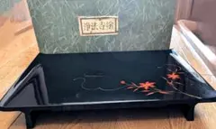 时代古玩 朱金蒔絵 硯蓋 盆 松に鶴図 骨董品 木製 共箱 - メルカリ