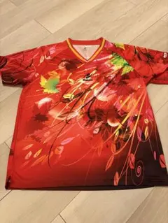 Nittaku 卓球ウェア Lサイズ レッド 花柄