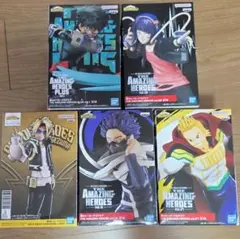 【美品】ヒロアカ フィギュア 5体まとめ売り デク・通形ミリオ・心操・上鳴・耳郎